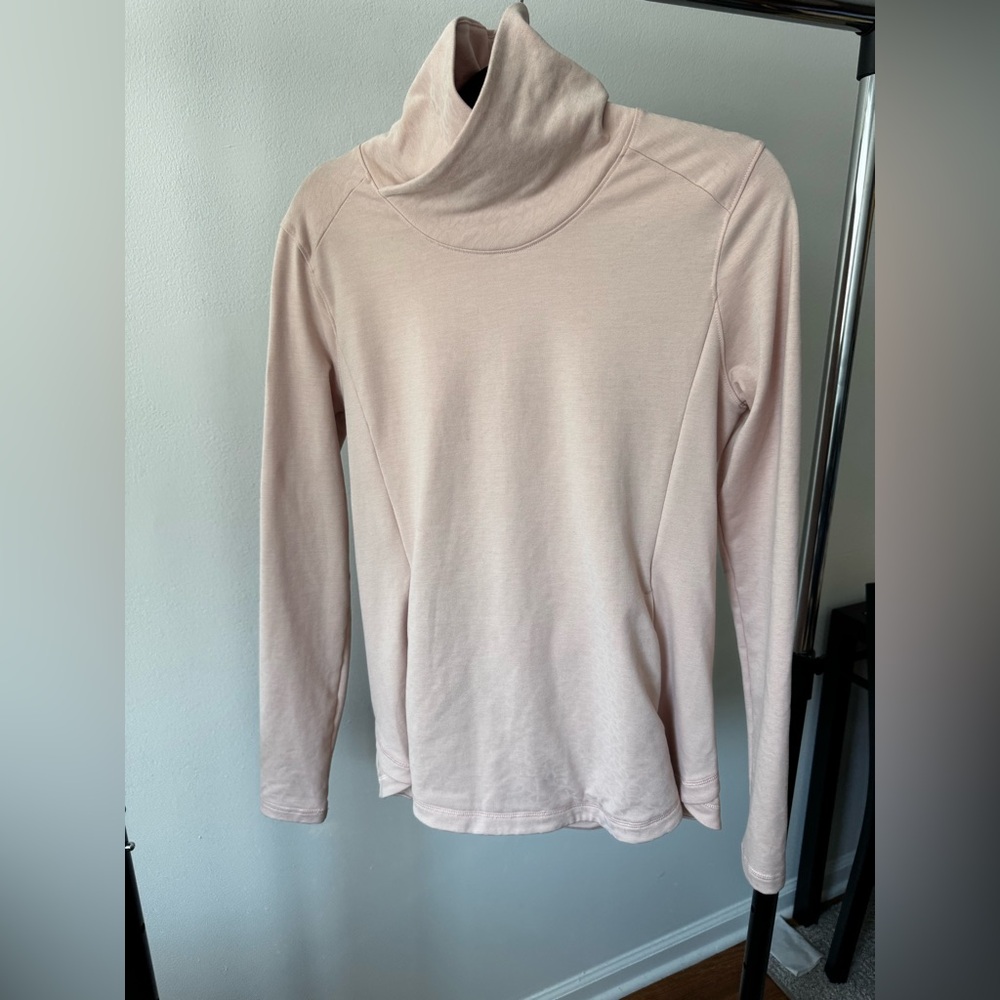 (Large) Calia Carrie Underwood Pullover mockneck pink with muted cheetah print